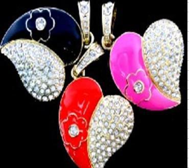 【工廠批發(fā)】USB3.0愛心形花兒U盤 珠寶U盤64G 定制 價(jià)格、廠家與圖片詳情